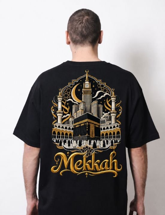 Kaos Mekkah tampak depan